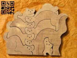 Cat Puzzles E0011465 file cdr and dxf free vector download for Laser cut