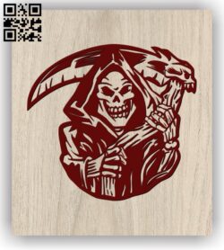 Death scythe E0011402 file cdr and dxf free vector download for laser engraving machines