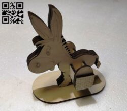 Donkey E0011563 file cdr and dxf free vector download for Laser cut