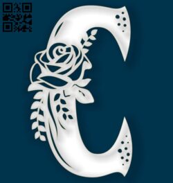 Flower C E0011514 file cdr and dxf free vector download for Laser cut