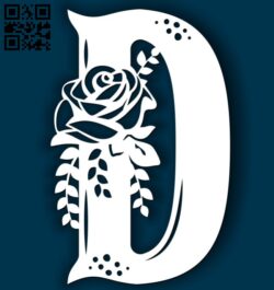 Flower D E0011515 file cdr and dxf free vector download for Laser cut