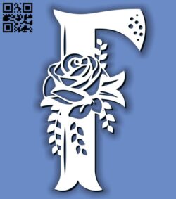 Flower F E0011593 file cdr and dxf free vector download for laser cut