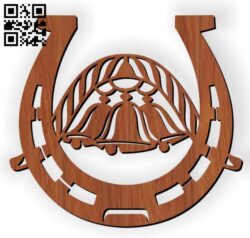 Horse shoes E0011466 file cdr and dxf free vector download for Laser cut