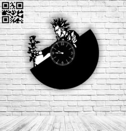 King and the Jester clock E0011520 file cdr and dxf free vector download for Laser cut