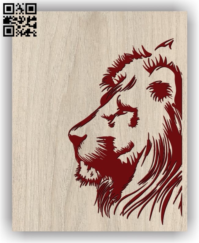 DXF-CDR of PLASMA LASER AND ROUTER Cut LION SIGN 