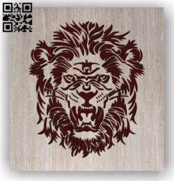 Lion head E0011471 file cdr and dxf free vector download for laser engraving machines