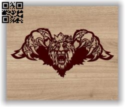 Lion’s claw E0011599 file cdr and dxf free vector download for laser engraving machines