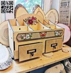 Organizer E0011482 file cdr and dxf free vector download for Laser cut