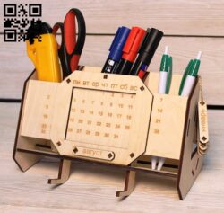 Organizer with calendar E0011405 file cdr and dxf free vector download for laser cut