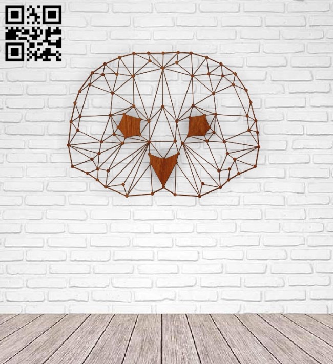 Owl head E0011394 file cdr and dxf free vector download for Laser cut