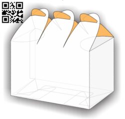 Paper box E0011438 file cdr and dxf free vector download for Laser cut