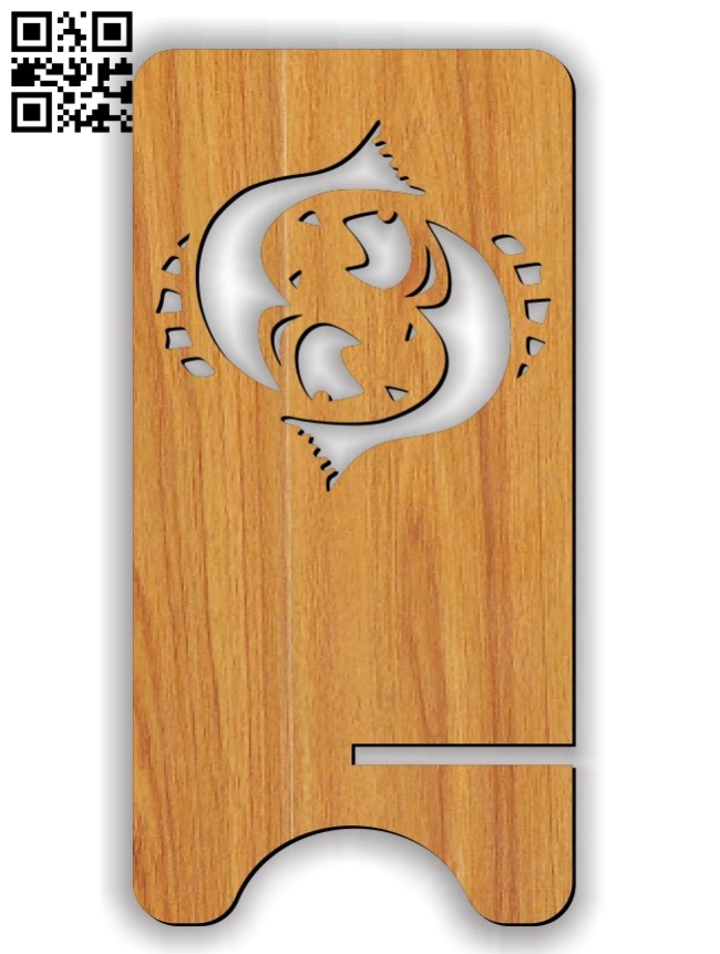 Pisces zodiac stand E0011617 file cdr and dxf free vector download for Laser cut