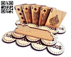 Poker E0011414 file cdr and dxf free vector download for laser engraving machines