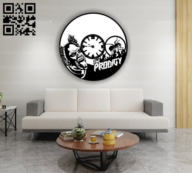 Prodigy clock E0011521 file cdr and dxf free vector download for Laser cut