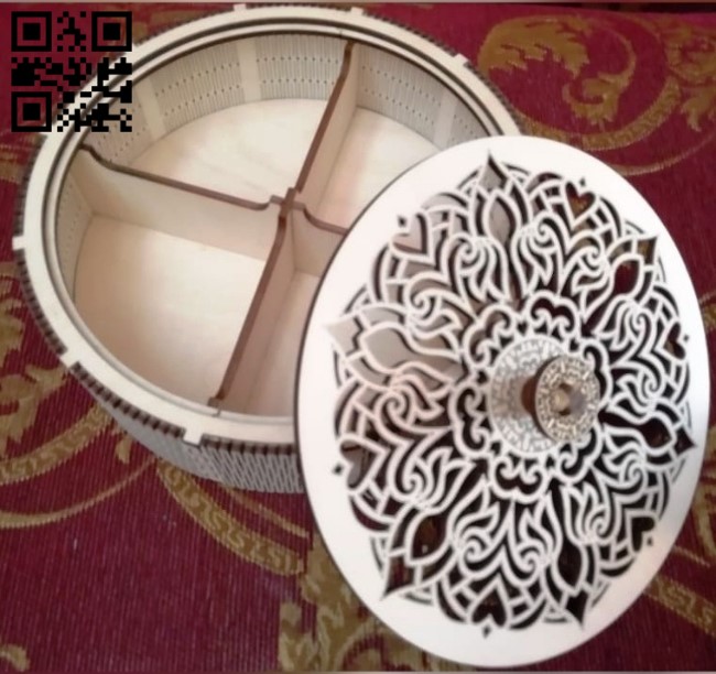 Round box E0011550 file cdr and dxf free vector download for Laser cut ...