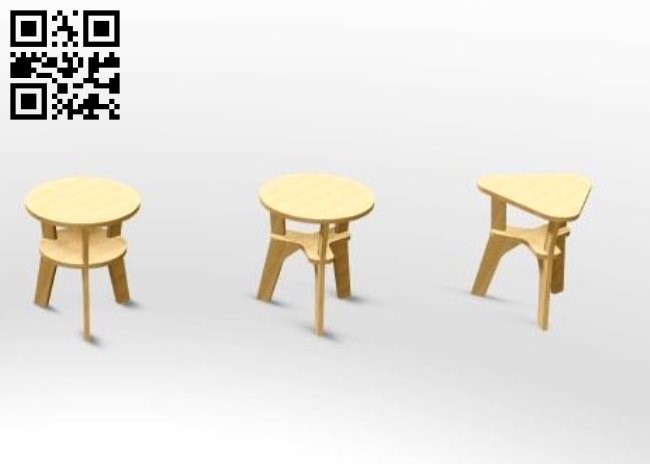 Stool E0011555 file cdr and dxf free vector download for Laser cut