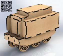 Train wagon E0011421 file cdr and dxf free vector download for laser cut