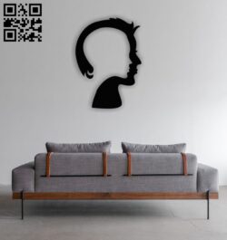 Two faces E0011389 file cdr and dxf free vector download for Laser cut