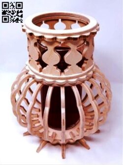 Vase E0011487 file cdr and dxf free vector download for Laser cut