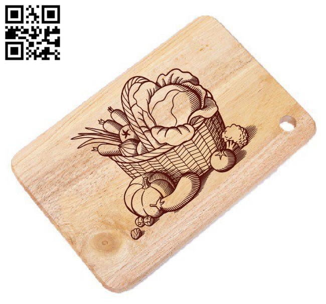 Vegetable basket E0011449 file cdr and dxf free vector download for laser engraving machines