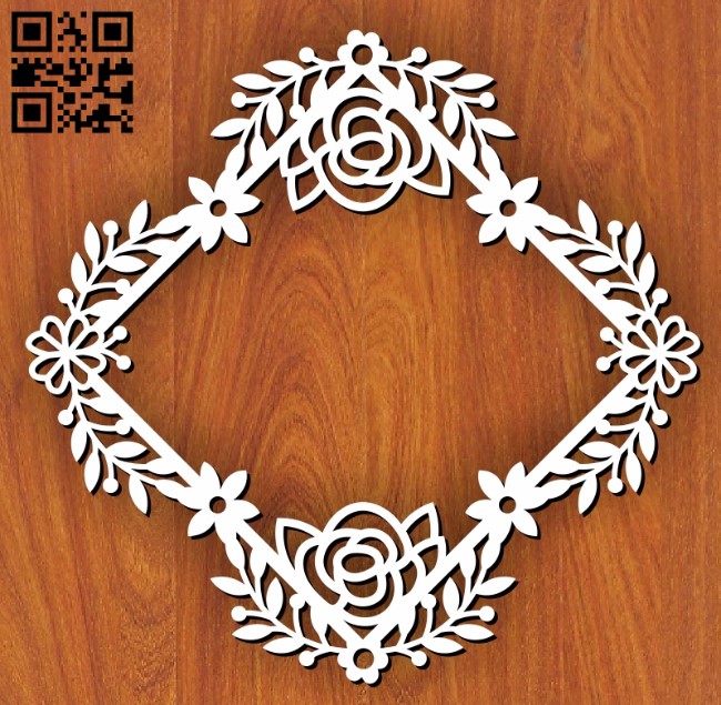 Wreath E0011409 file cdr and dxf free vector download for laser cut