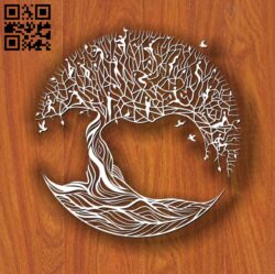 Art tree E0011714 file cdr and dxf free vector download for laser cut
