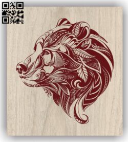 Bear E0011923 file cdr and dxf free vector download for laser engraving machines