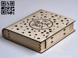 Book box E0011681 file cdr and dxf free vector download for laser cut