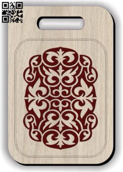 Chopping board E0011866 file cdr and dxf free vector download for CNC cut