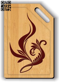 Chopping board E0011869 file cdr and dxf free vector download for cnc cut