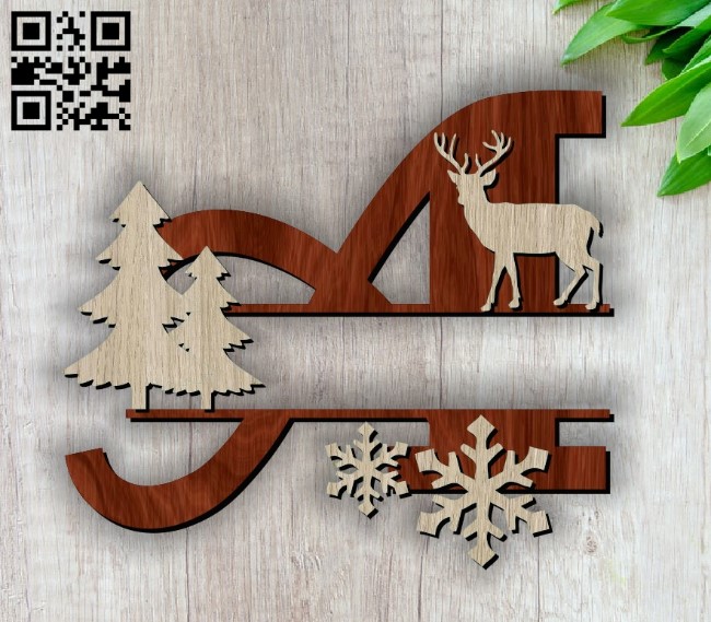 Christmas A E00117330 file cdr and dxf free vector download for laser cut