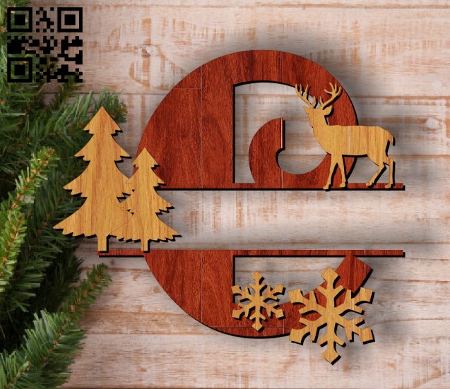 Christmas C E00117332 file cdr and dxf free vector download for laser cut