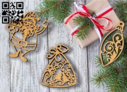 Christmas Toys  E0011935 file cdr and dxf free vector download for laser cut