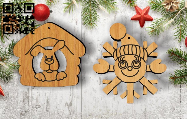 Christmas Toys E0011938 file cdr and dxf free vector download for laser cut