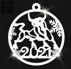 Christmas balls E0011880 file cdr and dxf free vector download for laser cut