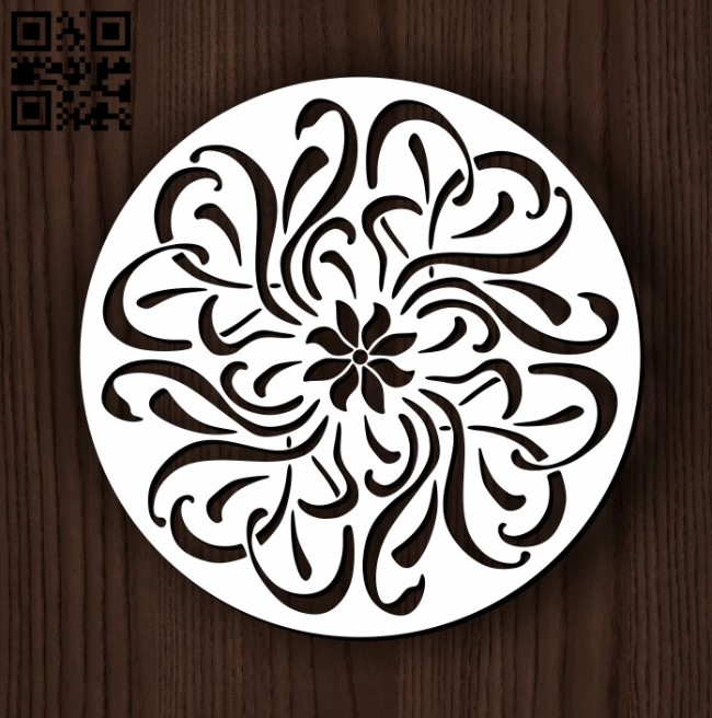 Circular decoration E0011822 file cdr and dxf free vector download for Laser cut