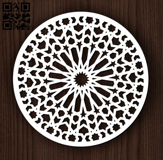 Circular decoration E0011827file cdr and dxf free vector download for Laser cut