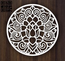 Circular decoration E0011896 file cdr and dxf free vector download for laser cut plasma