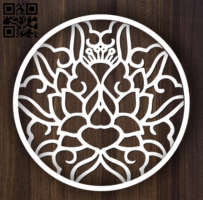 Circular decoration E0011897 file cdr and dxf free vector download for laser cut plasma