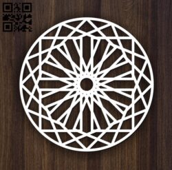 Circular decoration E0011898 file cdr and dxf free vector download for laser cut plasma