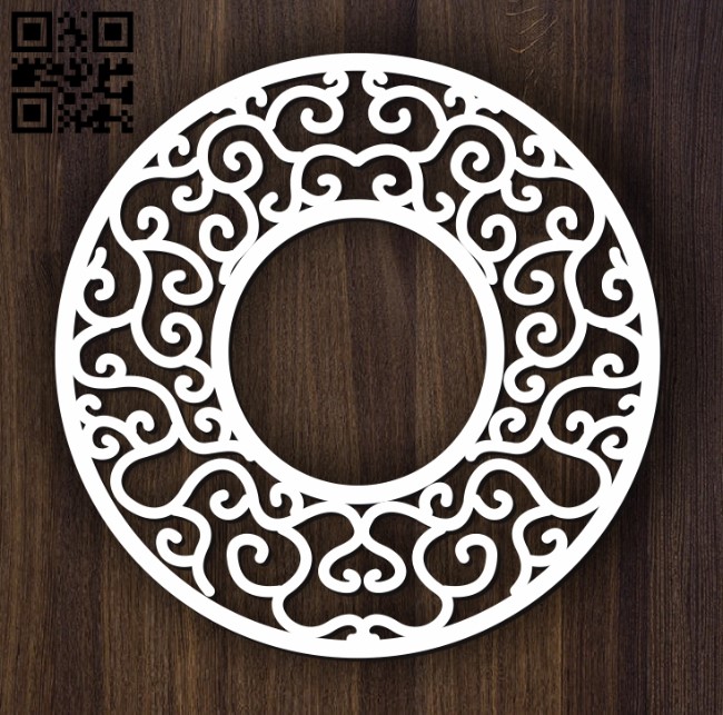 Circular decoration E0011899 file cdr and dxf free vector download for laser cut plasma