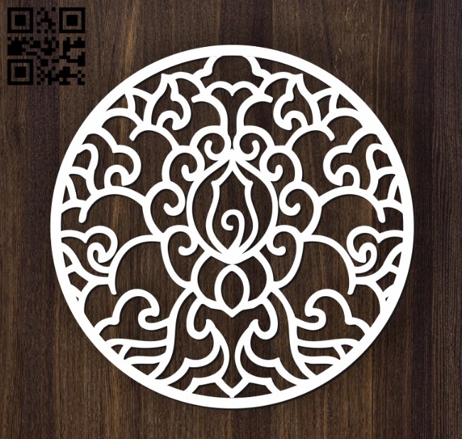 Circular decoration E0011901 file cdr and dxf free vector download for laser cut plasma