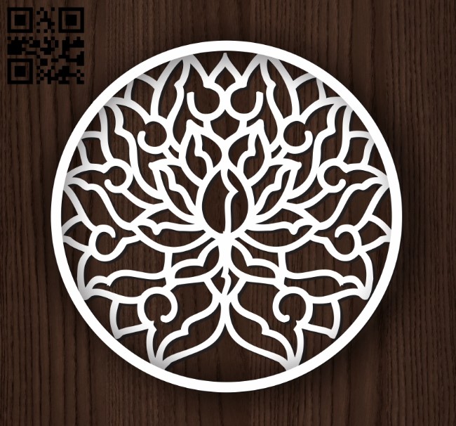 Circular decoration E0011942 file cdr and dxf free vector download for laser cut