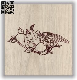 Eagle E0011662 file cdr and dxf free vector download for laser engraving machines