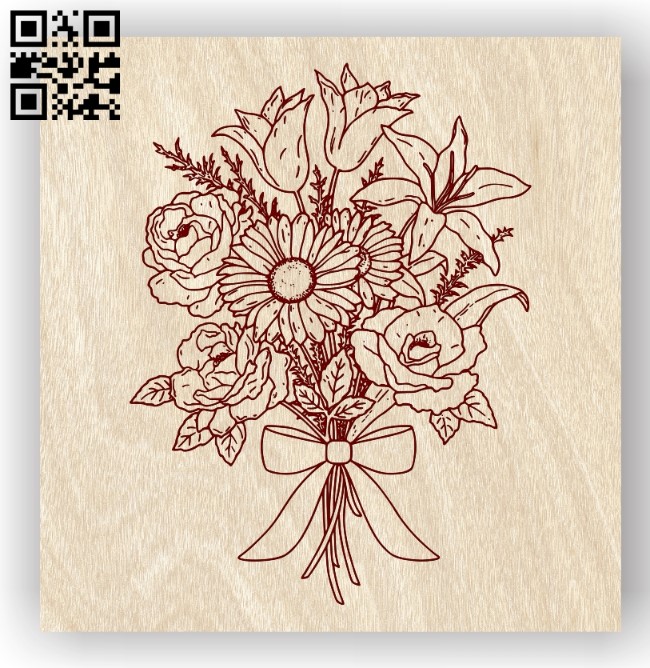 Flower E0011909 file cdr and dxf free vector download for laser engraving machines