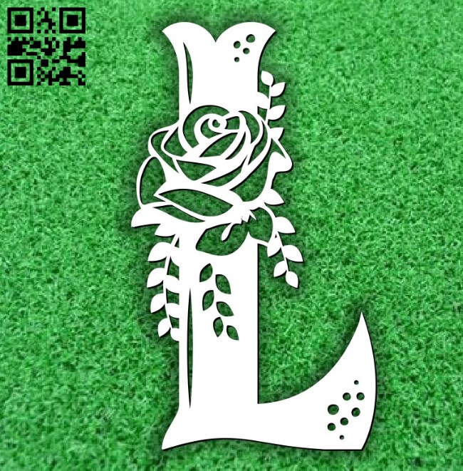 Flower L E0011675 file cdr and dxf free vector download for laser cut
