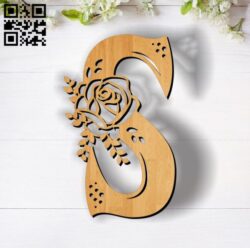 Flower S E0011853 file cdr and dxf free vector download for laser cut