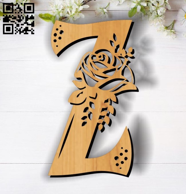 Flower Z E0011860 file cdr and dxf free vector download for laser cut