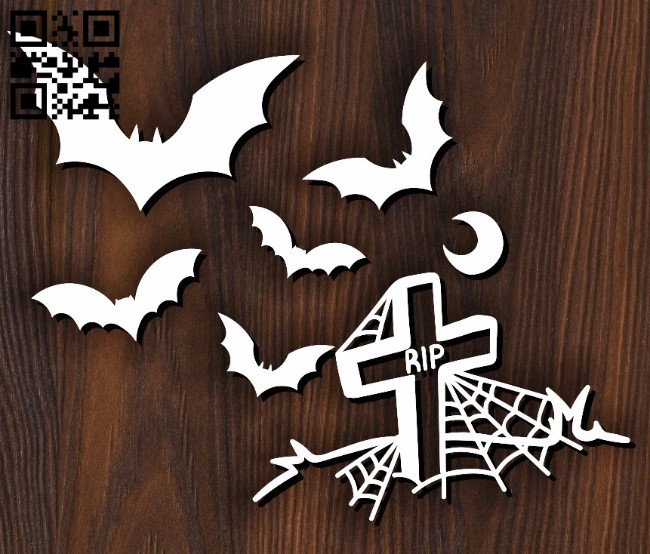Halloween design E0011771 file cdr and dxf free vector download for Laser cut