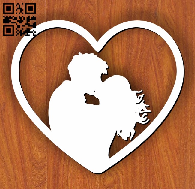 Free Vector  Heart logo. love couple logo